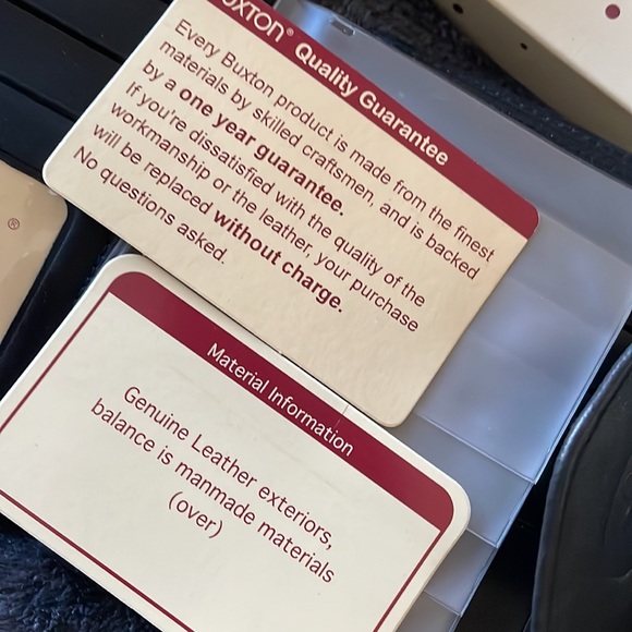 Buxton Leather wallet NWT & gift box Excellent condition $50 - Picture 7 of 8